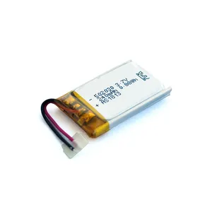 Vente en gros de batterie au lithium polymère Shenzhen AS502030 3.7V 240mah pour appareil photo numérique avec UL1642