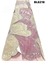 Tissu en dentelle 100 % polyester de qualité supérieure, brodé, transparent, résistant à l'abrasion, respirant, pour le polissage et le sablage efficaces des vêtements féminins