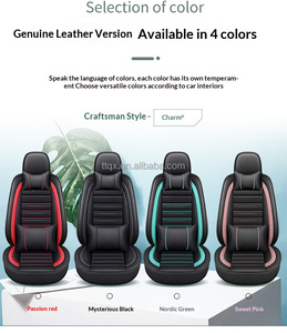 Fundas de Asiento de Coche de Cuero Rojo, Completas, de Lujo, Duraderas, para Todas las Estaciones, Cómodas, para <span class=keywords><strong>Hyundai</strong></span> Elantra, Tucson, <span class=keywords><strong>Kona</strong></span>, I20, I30 - Product Image 6
