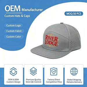 Customizable 6-Panel Corduroy Snapback Caps Breathable Waterproof Sporty <b>Flat</b> Brim <b>Hat</b> Glow Dark Embroidery Logo Dot Fruit - Product Image 1
