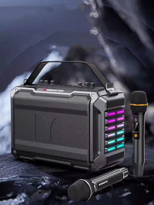Quái Vật P10 Di Động Ngoài Trời Karaoke Bass Boost Powered Không Thấm Nước Màu Xanh Răng Boombox Ipx5 LED Rung Rực Rỡ Ánh Sáng Loa - Product Image 4