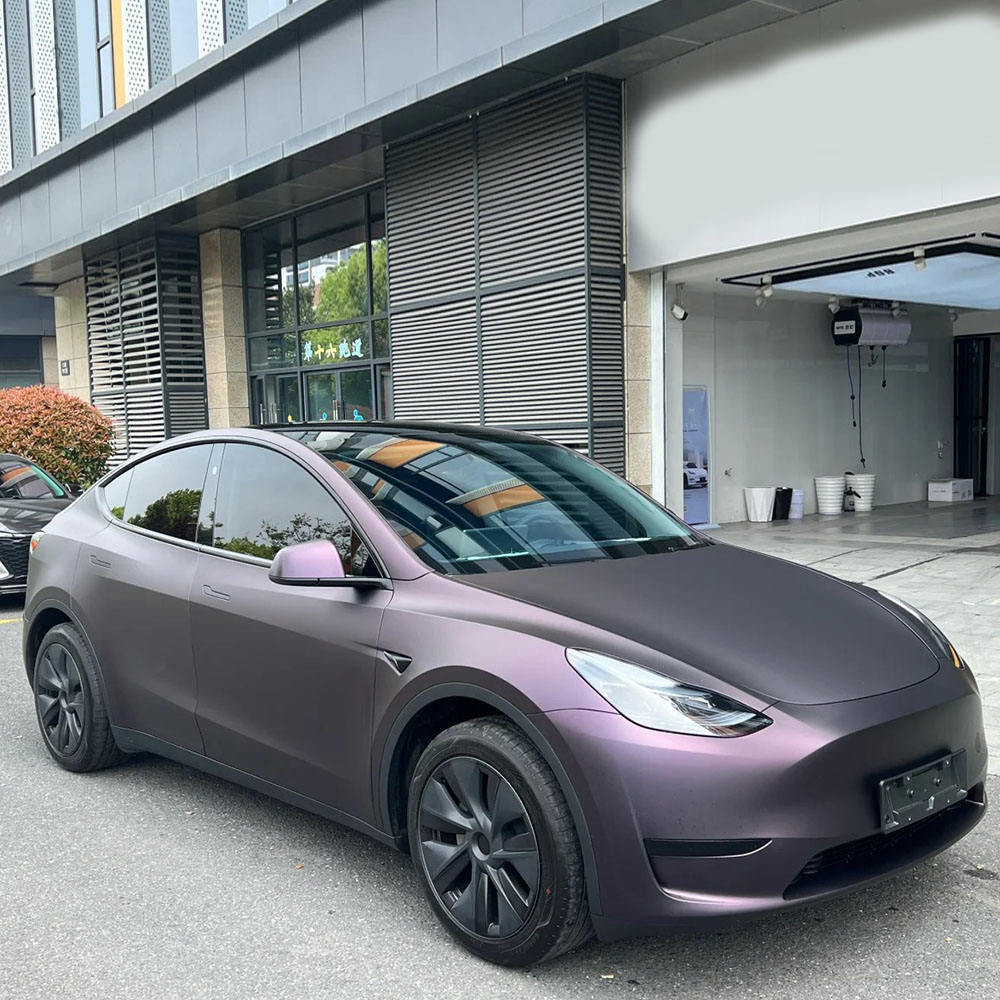 pet matte black purple