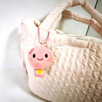 Anoeo 8cm Classic Kawaii Tofu Hot Spring Bun Peluche Squishy Jouet Anti-stress en TPR et Polyester avec Rembourrage en Coton PP Écologique