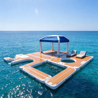 Plateforme aquatique gonflable personnalisée Aqua Ocean, plateforme de baignade gonflable, quai gonflable