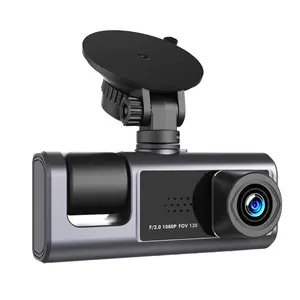 Double caméra de tableau de bord de voiture DVR Full HD 1080P enregistreur vidéo avant et intérieur caméra de cabine pour les conducteurs de Taxi