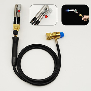 Antorcha de soldadura de doble cabezal Mapp Torch 1800C con boquilla angular para reparación de refrigeración, gas mixto, chapado en cobre - Product Image 5