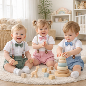 Kids Tales Kleinkind Jungen Kleidungsset Lässige Baumwoll-Outfits Neugeborenen Bekleidungssets Sommer-Anzüge für Säuglinge Festliche Kleidung - Product Image 1