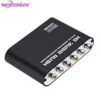 Decodificador de Audio 5.1 CH, Convertidor Digital a Analógico Óptico SPDIF Coaxial a RCA DTS AC3