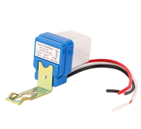 Interruptor automático de luz de calle con fotocélula, encendido/apagado automático, DC AC 12V 10A, sensor de control fotográfico.