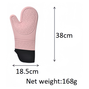 Longues maniques de <span class=keywords><strong>four</strong></span> professionnelles en silicone avec doublure matelassée, accessoires pour barbecue, friteuse, fumoir, <span class=keywords><strong>Weber</strong></span>, <span class=keywords><strong>pizza</strong></span>, micro-ondes - Product Image 2