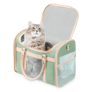 Transportadora Cuadrada Clásica Personalizada para Perros y Gatos, Aprobada por Aerolíneas, Bolsa de Viaje Transpirable para Debajo del Asiento con Ventilación de Malla - Product Image 2
