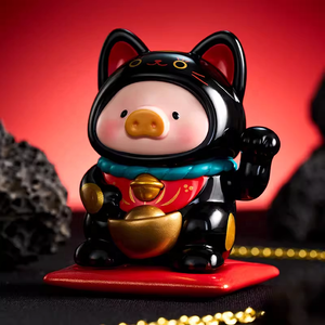 Lot de 8 figurines chat porte-bonheur Lulu <span class=keywords><strong>Pig</strong></span> One Trick Cat, boîte mystère, cadeau du Nouvel An, vente en gros - Product Image 5