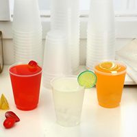 Gobelets givrés personnalisés avec logo, 16 oz, en plastique, jetables et réutilisables, en PP incassable, pour fêtes et mariages