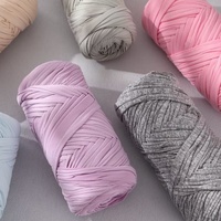 Benang Kain PU 200g Lebar 2cm Elastis Tinggi Lembut Poliester Benang Rajut Tebal untuk Tas Buatan Tangan, Sepatu, Bantal, Makrame, Rajutan