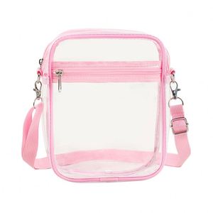 Sac à dos transparent en PVC imperméable de grande capacité, inspiré de la mode coréenne, avec logo personnalisé, pour les voyages et les activités de plein air (commande en gros) - Product Image 1