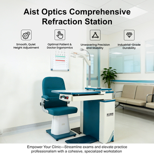 Unidad de Silla y Mesa Combinadas Oftálmicas Aist Optics MI-2800B para Optometría en Venta - Product Image 2