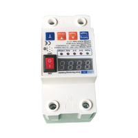 Protecteur de surtension 120V AC 230V 2P avec protection 1-63A, protection contre les surtensions de 175 Joules