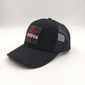 Casquettes et chapeaux brodés pour hommes en gros – Casquette trucker Richardson 112 en maille avec patch en caoutchouc - Product Image 3