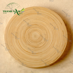 Bandeja de servicio de bambú natural multiusos OEM/ODM, decorativa sostenible para comida de frutas, té, desayuno en restaurantes, hoteles - Product Image 1