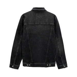Veste en jean décontractée pour homme de haute qualité populaire Hiver Haute rue Respirante Coupe-vent à capuche 100% coton Grande taille - Product Image 6
