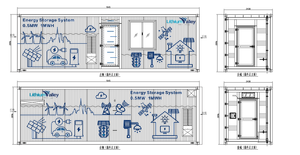 Système de stockage d'énergie solaire tout-en-un adapté 1KWH 10KW 0.5MWH 1MWH en conteneur - Product Image 3