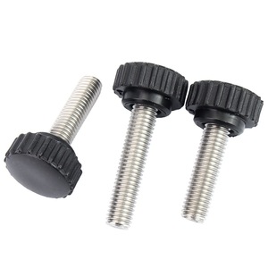 Knurled <strong>Screw</strong> Chuanghe High Quality Hot Sales Nylon Plastic Tip Knurled <strong>Thumb</strong> <strong>Screw</strong> <strong>M2</strong> M3 M4 Black Head <strong>Thumb</strong> Bolt - Product Image 1