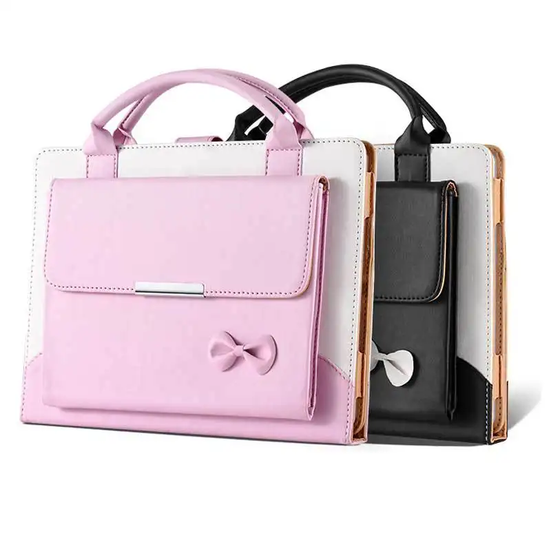 Laptop tasche wasserdichte Pu Ledertasche mit Ständer für Ipad Pc Laptop Damen Taschen