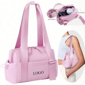 I-0661 Wholesale Modern Custom Logo Unisex <b>Large</b> Gym Tote Bag Outdoor Nylon with Polyester Lining Eco-Friendly Adjustable Strap - Product Image 1