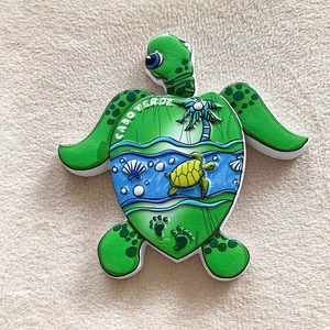 Recuerdos Turísticos de Tortuga Marina de <span class=keywords><strong>Cabo</strong></span> <span class=keywords><strong>Verde</strong></span>, Pintados en Tres Dimensiones, Resina Natural, Estilo Europeo Americano - Product Image 2