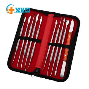 In acciaio inossidabile materiale da intaglio in resina composita da 10 pezzi cucchiaio di cera di riempimento per odontotecnico stampo a cera coltello da intaglio - Product Image 1