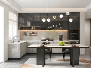 Colección de Gabinetes de Cocina Modulares Modernos de Madera Maciza de Diseño Personalizado - Product Image 2