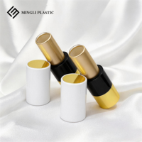 Vente en gros de tubes en plastique personnalisés réutilisables, emballages en kraft, tubes rechargeables pour baume à lèvres, tubes à lèvres magnétiques, tubes cosmétiques, couleur et logo personnalisés
