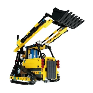 Cho khuôn Vua 13014 DIY giáo dục đồ chơi Thành phố Vinh Quang người giám hộ xe ô tô chủ đề kỹ sư xe tải & theo dõi loader khối xây dựng cho trẻ em - Product Image 1