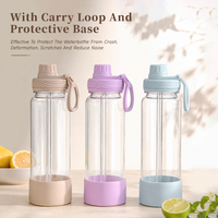 Nouvelle tasse à eau multicolore transfrontalière 2026 avec paille, 710 ml, en Tritan, pour thé au lait, idéale comme cadeau promotionnel