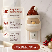 Lampe aromatique murale en céramique Père Noël en gros, décoration de Noël B2B, diffuseur de parfum mural Père Noël en vrac