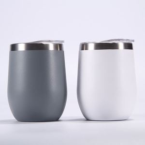 2022 Hot Custom Stainless Steel Stemless Cups for Coffee Double Wall with Lid - Product Image 1