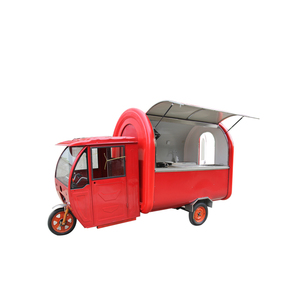 Triciclo eléctrico de calle personalizado, cargador de coche, panel solar inalámbrico, comida, catering, remolque, camión, pequeño carro solar - Product Image 2