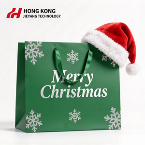 <b>Christmas</b> Custom <b>Gift</b> <b>Bag</b> Full Printing Luxury Shopping <b>Bag</b> with Logo Eco Holiday Packaging Matte Laminated Paper Carry <b>Bag</b> - Product Image 1
