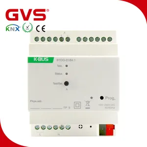 전문 KNX/EIB GVS KNX K 버스 스마트 홈 64 단일 제어 16 그룹 제어 디밍 KNX/Dali 게이트웨이 1/2 배