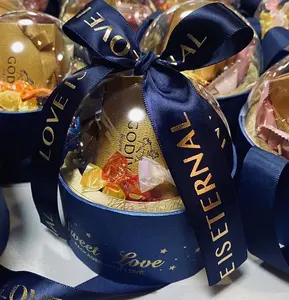 Di trasporto del nuovo Creativo del cioccolato di carta regalo scatola di favore di cerimonia nuziale dolce di caramella con il legame di arco