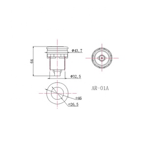 Bồn Tắm PROWAY Mạ Chrome ABS Nút Ấn Phía Trước Nút Ấn Bồn Tắm Hình Vuông - Product Image 6