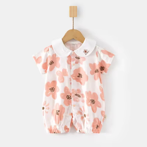 Ventes chaudes, vêtements pour bébés nouveau-nés unisexes, garçon et fille, combinaison courte à manches courtes - Product Image 3