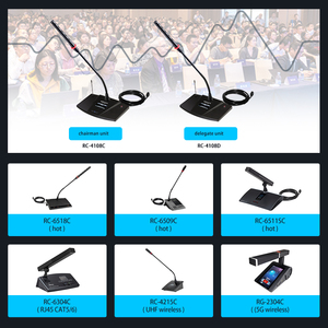 Arvox thảo luận cuộc họp hệ thống âm thanh không dây hội nghị hệ thống Chủ Tịch Đại Biểu micro cho phòng họp - Product Image 3