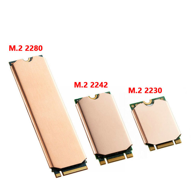 M.2 NVMe SSD Heatsink M2 2280 2242 2230 Hard Disk Heat Sink Copper Radiator with ThermalPad for Laptop Desktop PC SSD Cooler