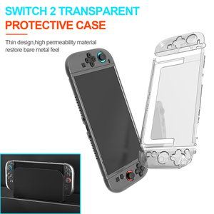 <span class=keywords><strong>เคส</strong></span>ป้องกันแบบแข็ง PC ใสสำหรับ <span class=keywords><strong>Nintendo</strong></span> 2025 <span class=keywords><strong>Switch</strong></span> ผู้เล่น2คน<span class=keywords><strong>เคส</strong></span>แบบเต็มตัวบางทนทานฝาครอบแบบจับสำหรับ Joy-CON - Product Image 3