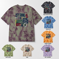 Fabricant de t-shirts tie-dye personnalisés, t-shirts graphiques en coton pour clubs et communautés, logo personnalisé, marque privée, OEM, ODM, vente en gros