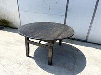 Table de Banquet 120/150/180/200/240 CM Table à manger ronde Table pliante en bois pour les événements