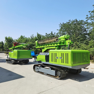 Equipo Hidráulico Solar sobre Orugas para Uso Agrícola, para Perforación <span class=keywords><strong>de</strong></span> Estacas Helicoidales en Proyectos <span class=keywords><strong>de</strong></span> Construcción Agrivoltaica - Product Image 3