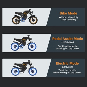 Bicicleta Eléctrica COSWHEEL GT20 PRO con Motor de 48v 3000w, Batería Dual de 40Ah, Neumáticos Anchos, Envío Directo en EE. UU. y Europa - Product Image 4