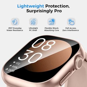 Étui de protection étanche ODM pour Apple Watch Series SE4, 2-en-1, en PC rigide et verre transparent, pour montres 40/44mm - Product Image 4